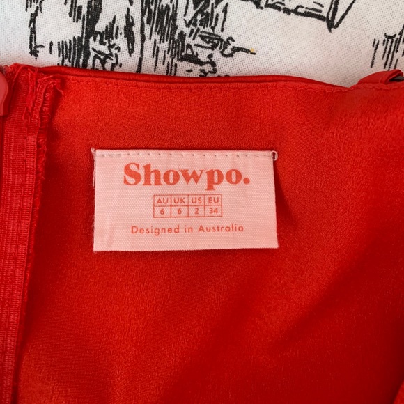 Showpo Red Satin mini dress - size xs - Picture 4 of 4